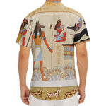 Egyptian Gods And Pharaohs Print Men's Deep V-Neck Shirt