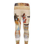 Egyptian Gods And Pharaohs Print Men's leggings