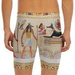 Egyptian Gods And Pharaohs Print Men's Long Boxer Briefs