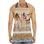 Egyptian Gods And Pharaohs Print Men's Muscle Tank Top
