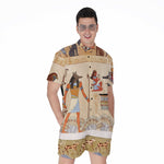 Egyptian Gods And Pharaohs Print Men's Rompers