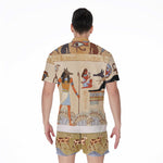 Egyptian Gods And Pharaohs Print Men's Rompers