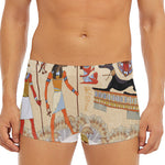 Egyptian Gods And Pharaohs Print Men's Short Boxer Briefs