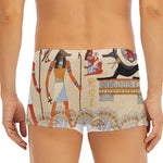 Egyptian Gods And Pharaohs Print Men's Short Boxer Briefs
