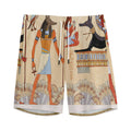 Egyptian Gods And Pharaohs Print Men's Athletic Shorts