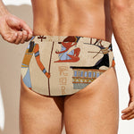 Egyptian Gods And Pharaohs Print Men's Swim Briefs