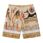 Egyptian Gods And Pharaohs Print Men's Swim Trunks