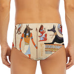 Egyptian Gods And Pharaohs Print Men's Triangle Swim Briefs