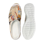 Egyptian Gods And Pharaohs Print Mesh Casual Shoes