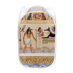 Egyptian Gods And Pharaohs Print Mesh Laundry Hamper