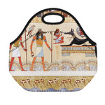 Egyptian Gods And Pharaohs Print Neoprene Lunch Bag