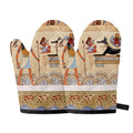 Egyptian Gods And Pharaohs Print Oven Mitts