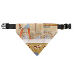 Egyptian Gods And Pharaohs Print Over The Collar Dog Bandana