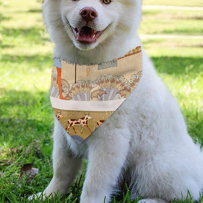Egyptian Gods And Pharaohs Print Over The Collar Dog Bandana