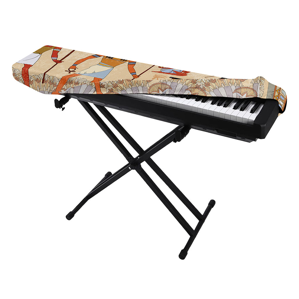 Egyptian Gods And Pharaohs Print Piano Keyboard Cover