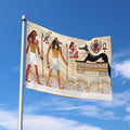 Egyptian Gods And Pharaohs Print Polyester Flag
