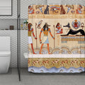 Egyptian Gods And Pharaohs Print Polyester Shower Curtain