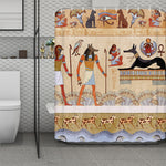 Egyptian Gods And Pharaohs Print Polyester Shower Curtain