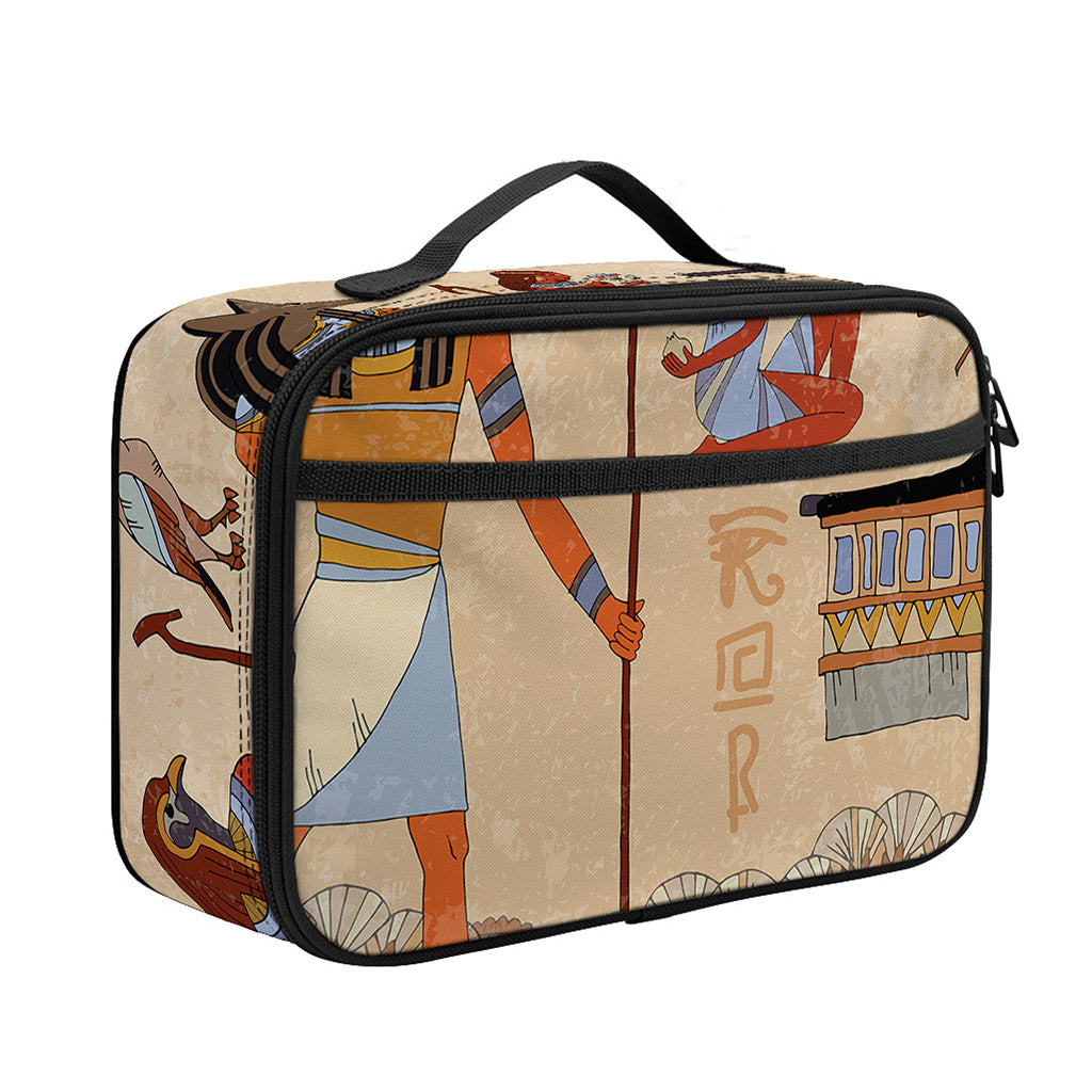 Egyptian Gods And Pharaohs Print Portable Lunch Bag