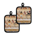 Egyptian Gods And Pharaohs Print Pot Holders