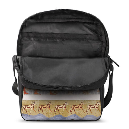 Egyptian Gods And Pharaohs Print Rectangular Crossbody Bag