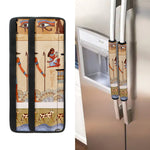 Egyptian Gods And Pharaohs Print Refrigerator Handle Covers