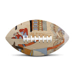 Egyptian Gods And Pharaohs Print Rugby Ball