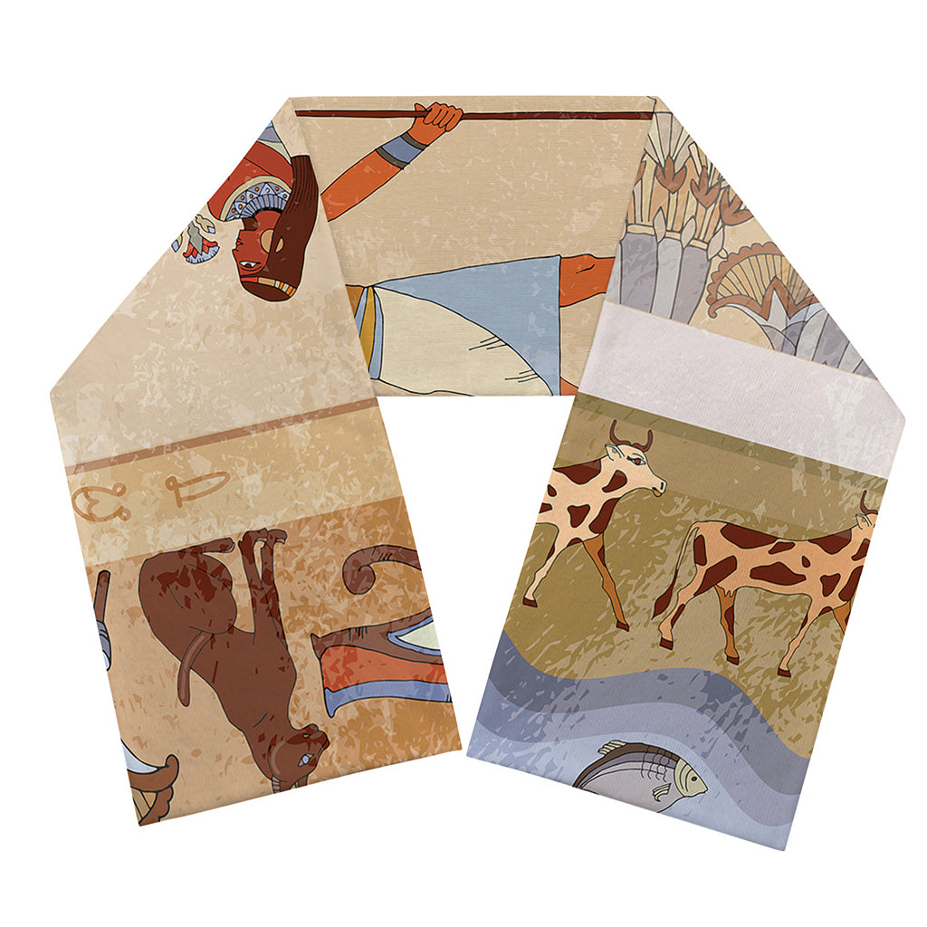 Egyptian Gods And Pharaohs Print Scarf