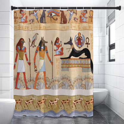 Egyptian Gods And Pharaohs Print Shower Curtain