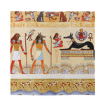 Egyptian Gods And Pharaohs Print Silk Bandana