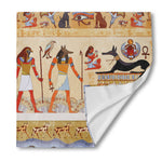 Egyptian Gods And Pharaohs Print Silk Bandana