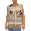 Egyptian Gods And Pharaohs Print Sleeveless Baseball Jersey
