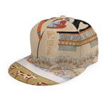 Egyptian Gods And Pharaohs Print Snapback Cap