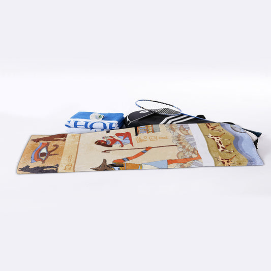 Egyptian Gods And Pharaohs Print Sports Towel