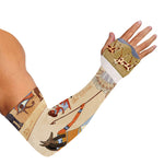 Egyptian Gods And Pharaohs Print Sun Protection Arm Sleeves