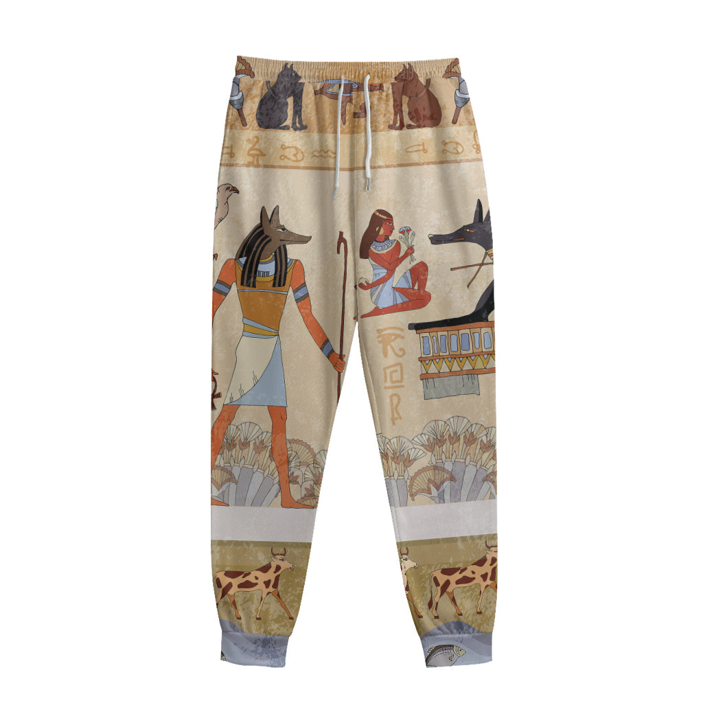 Egyptian Gods And Pharaohs Print Sweatpants