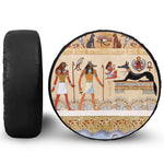 Egyptian Gods And Pharaohs Print Tire Cover