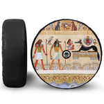 Egyptian Gods And Pharaohs Print Tire Cover With Camera Hole