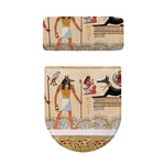 Egyptian Gods And Pharaohs Print Toilet Lid And Tank Cover Set