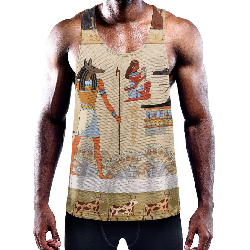 Egyptian Gods And Pharaohs Print Training Tank Top