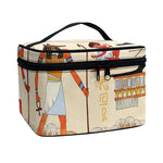Egyptian Gods And Pharaohs Print Travel Makeup Bag