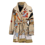 Egyptian Gods And Pharaohs Print Women's Bathrobe