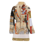 Egyptian Gods And Pharaohs Print Women's Bathrobe