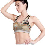Egyptian Gods And Pharaohs Print Women's Sports Bra