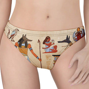 Egyptian Gods And Pharaohs Print Women's Thong