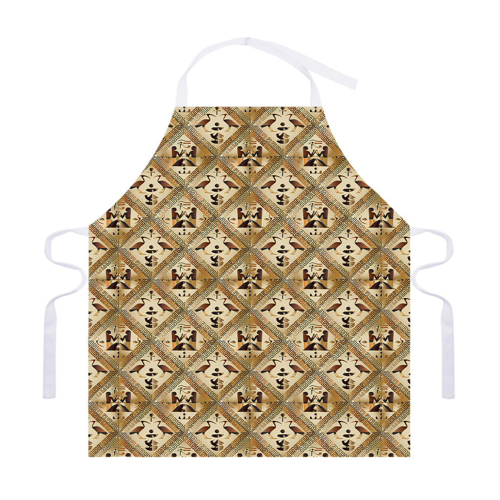 Egyptian Hieroglyphs Pattern Print Adjustable Apron