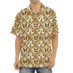 Egyptian Hieroglyphs Pattern Print Aloha Shirt
