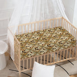 Egyptian Hieroglyphs Pattern Print Baby Crib Sheet
