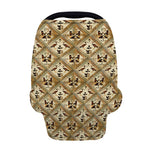 Egyptian Hieroglyphs Pattern Print Baby Seat Cover
