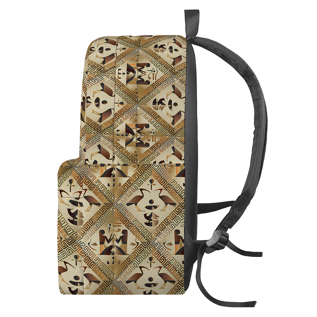 Egyptian Hieroglyphs Pattern Print Backpack
